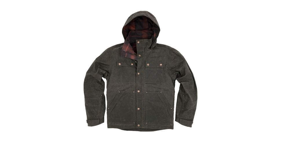 Wild Outdoor Apparel Electric Company Waxed Insulated Parka - Mens, Chocolate Brown Waxed, Small, 13168200489