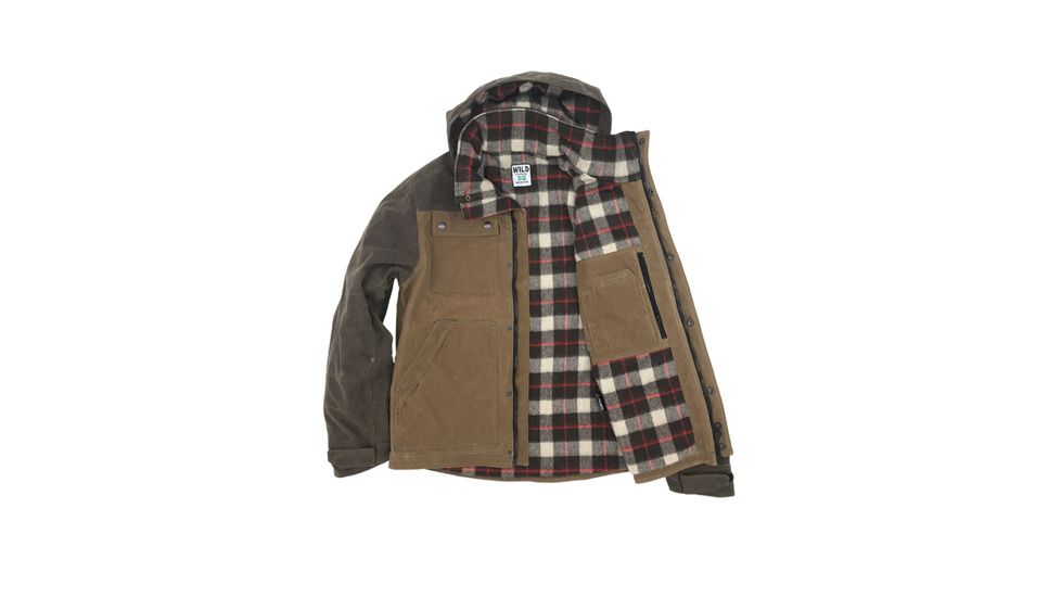 Wild Outdoor Apparel Wild Electric Co Parka, Vermont Tan Waxed, Large, 013168200472