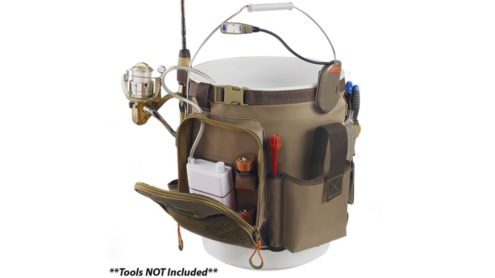 Wild River 5 Gallon Bucket Organizer w/Light, Plier Holder &amp; Retractable Lanyard RIGGER 46839