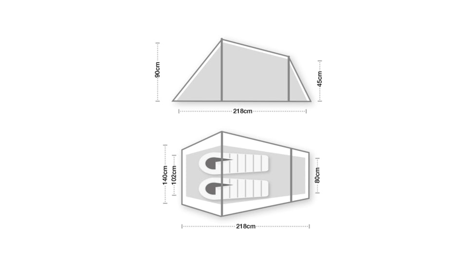 WildCountry Coshee 2 Tent, Green, 44C2V20