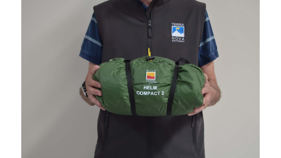 WildCountry Helm Compact 2 Tent, Green, 44HEC20