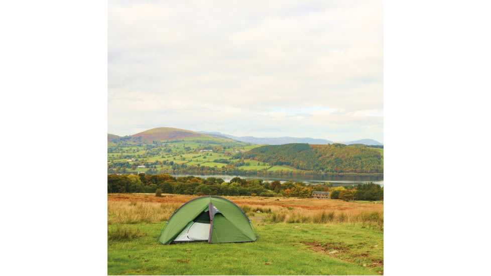 WildCountry Helm Compact Tent - 2 Person, Green, 44HC2TF