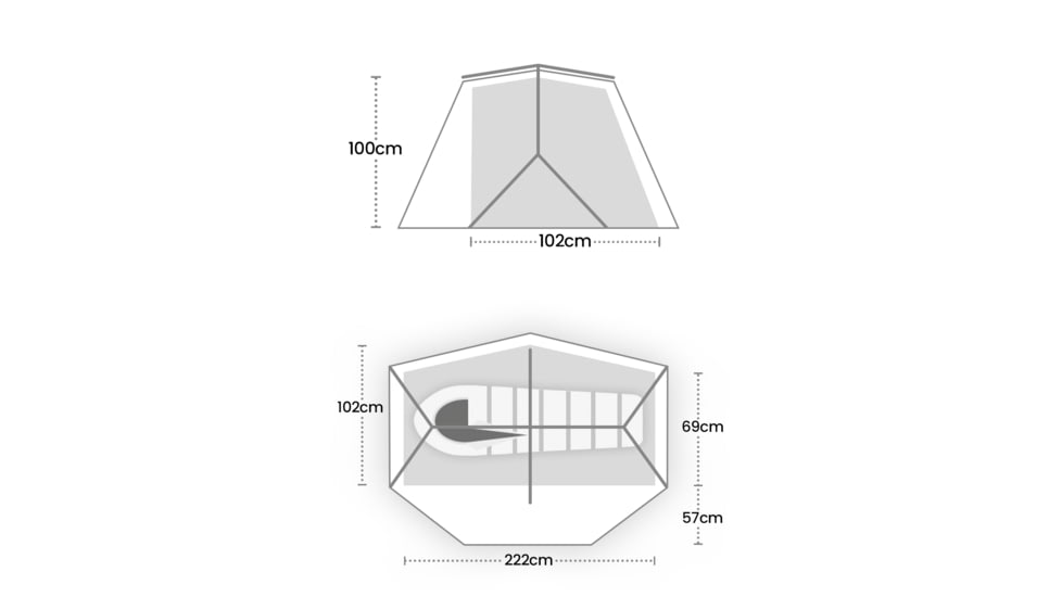 WildCountry Panacea Tent - 1 Person, Green, 44P1TF