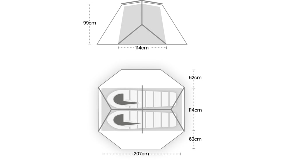 WildCountry Panacea Tent - 2 Person, Green, 44P2TF