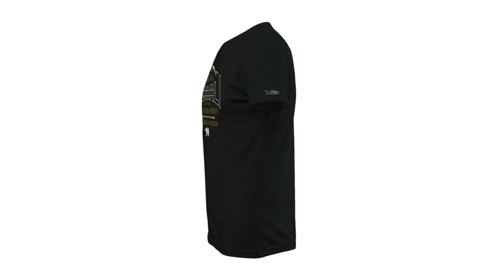Wilder and Sons Denali National Park Short Sleeve T-Shirt, Small, Black, WSN01295-Black-XL