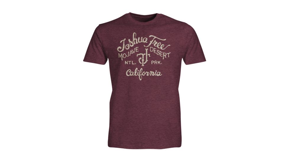 Wilder and Sons Joshua Tree National Park T-Shirt, Large, Burgundy Heather WSN01441-Burgundy Heather-L