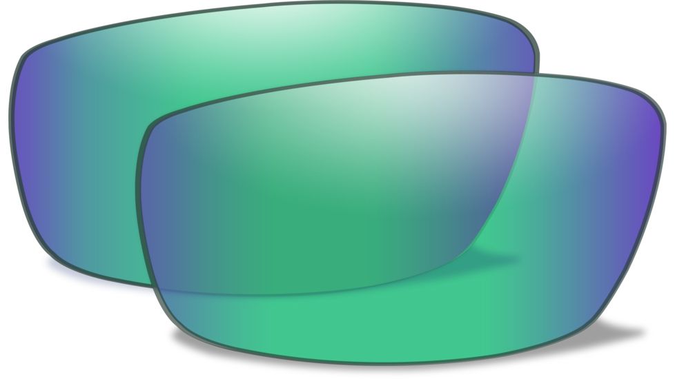 Wiley X P-17 Replacement Parts - Polarized Emerald Mirror w/ Amber Tint Lens (LENS ONLY) P-17PGM