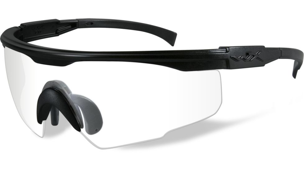 Wiley X PT-1 Sunglasses - 3 Lens Package - Smoke Grey, Clear, Light Rust / Matte Black Frame PT-1SCL