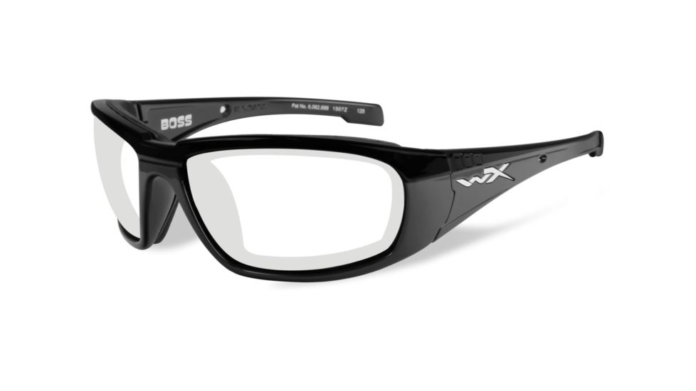 Wiley X WX Boss Replacement Parts - Matte Black Frame Only w/accessories, No Lens, CCBOS04F
