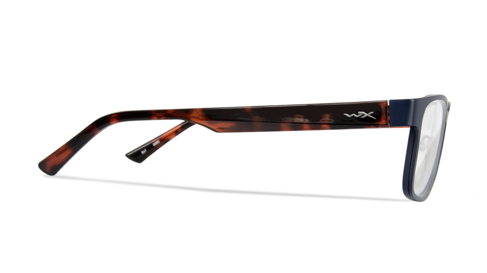 Wiley X WX Chase Sunglasses, Matte Blue Frame, Gloss Demi Temples, WSCHS03