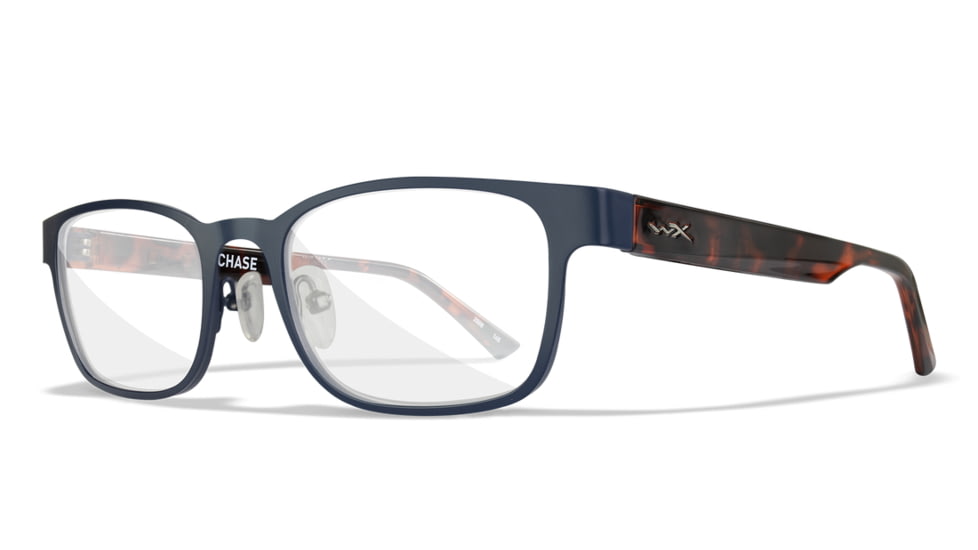 Wiley X WX Chase Sunglasses, Matte Blue Frame, Gloss Demi Temples, WSCHS03