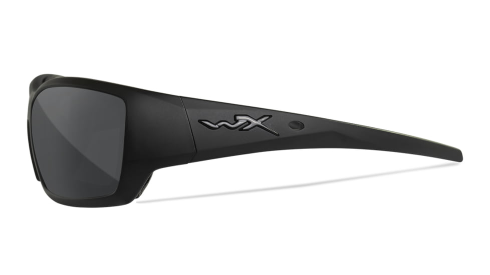 Wiley X WX Shadow Sunglasses, Matte Black Frame, Alt Captivate Pol Grey Lens, CCSHA08ALT