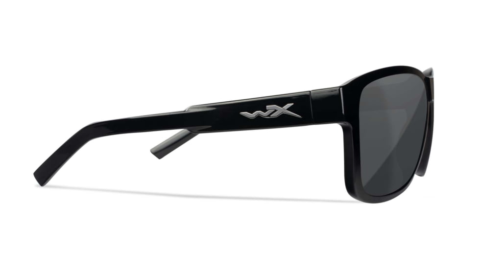 Wiley X WX Trek Sunglasses, Matte Black Frame, Captivate Polarized Grey Lens, AC6TRK18