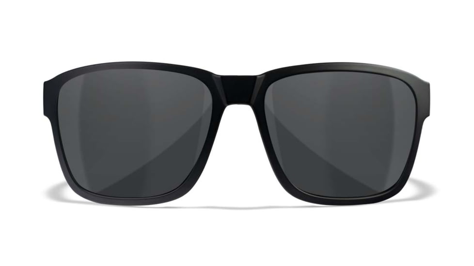 Wiley X WX Trek Sunglasses, Matte Black Frame, Captivate Polarized Grey Lens, Medium/Large, AC6TRK02
