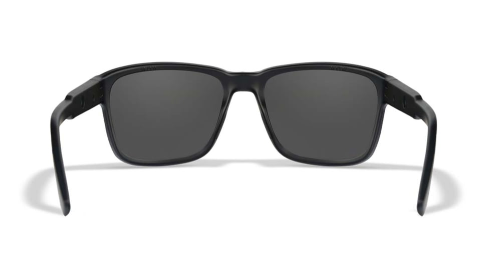 Wiley X WX Trek Sunglasses, Matte Black Frame, Captivate Polarized Grey Lens, Medium/Large, AC6TRK02