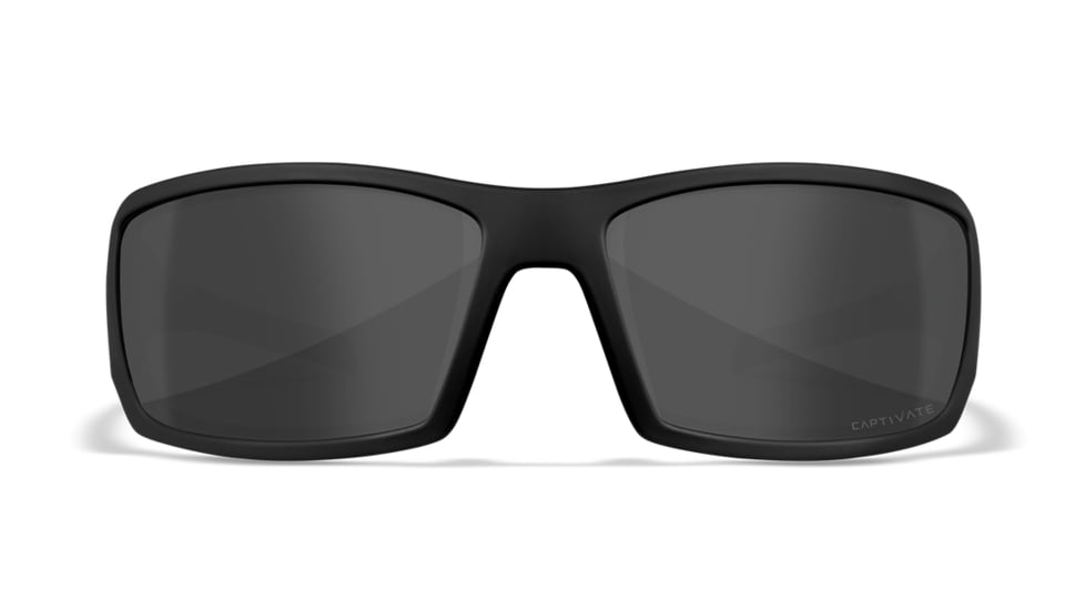 Wiley X WX Twisted Sunglasses, Matte Black Frame, Alt Captivate Pol Grey Lenses, SSTWI08ALT