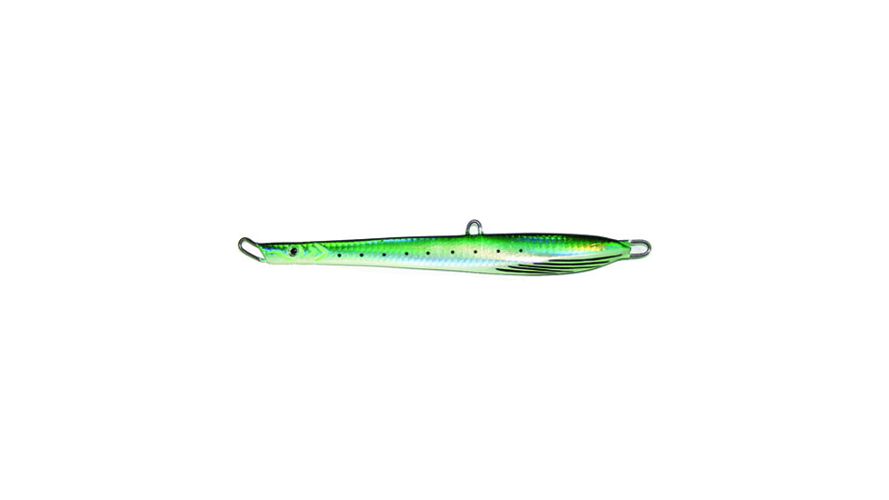 Williamson Abyss Speed Jig 5in, 7/0 Assist Hook, Sinking, Green, 2oz, ASJ60G