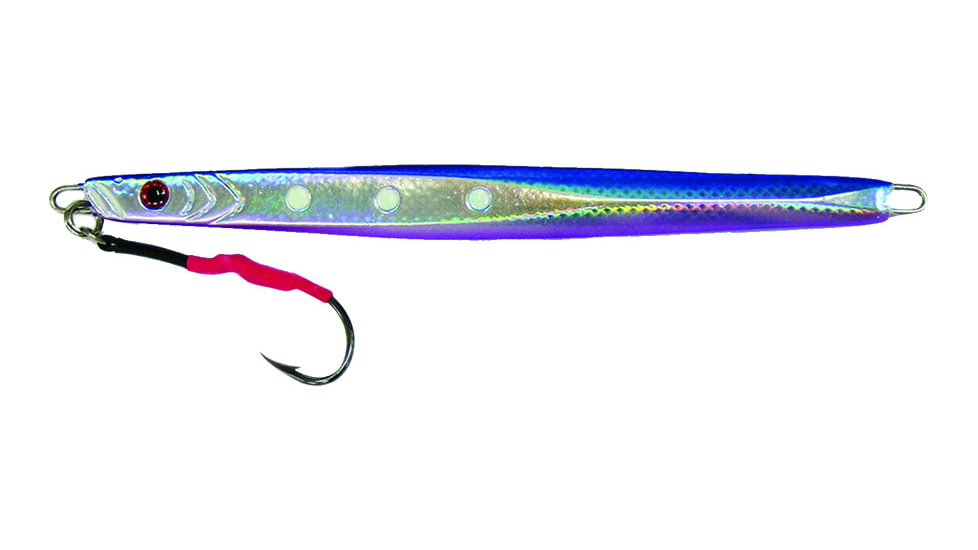 Williamson Benthos Speed Jig, 9/0 Assist Hook, Sinking, Blue/Purple, 5oz, 7in, BSJ150BLPrpL