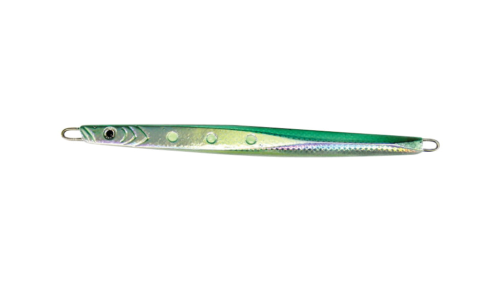 Williamson Benthos Speed Jig, 9/0 Assist Hook, Sinking, Green, 7oz, 7 3/4in, BSJ200G