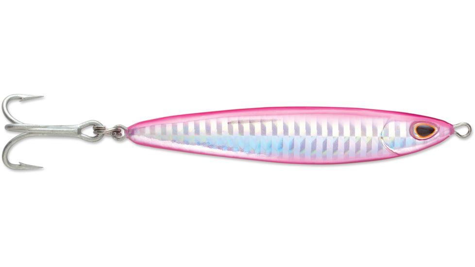 Williamson Gomame Jig, #4 Treble Hook, Silver Pink Purple, 7/8oz, 3in, GMJ25SPP