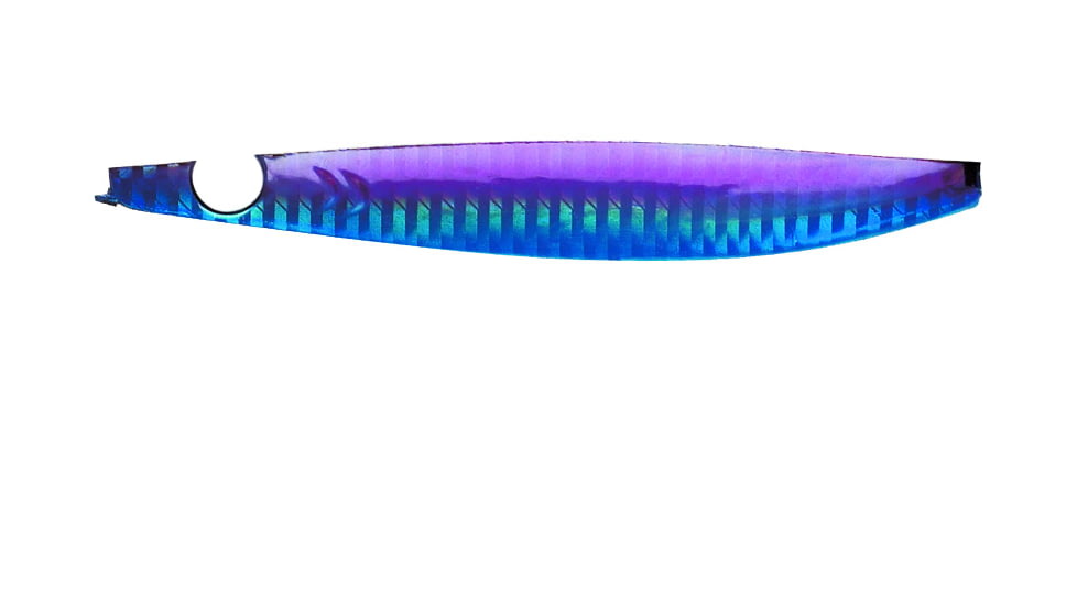 Williamson Vortex Speed Jig, 9/0 Assist Hook, Black Purple, 3 1/2oz, 4 3/4in, VSJ100BLKPrpL
