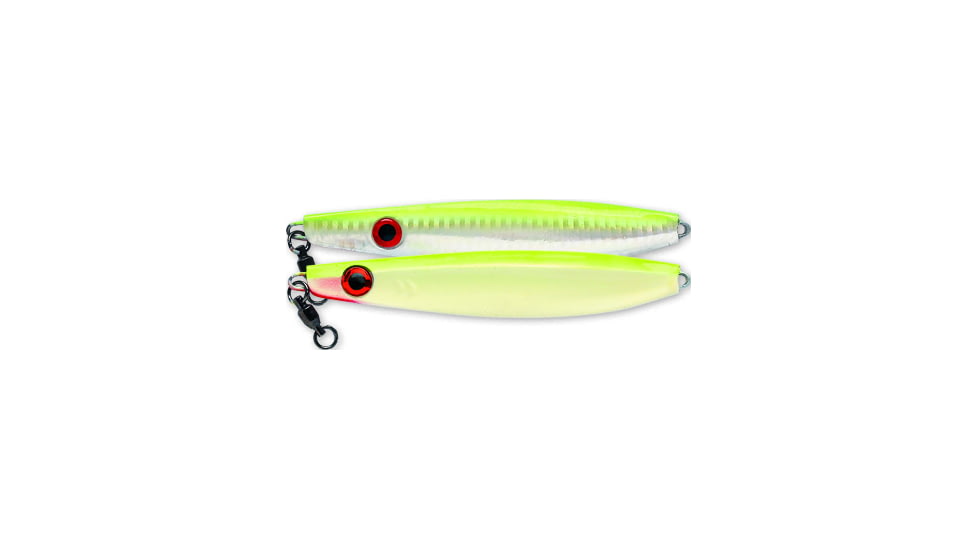 Williamson Vortex Speed Jig, 9/0 Assist Hook, Chartreuse Glow, 5oz, 5 3/4in, VSJ150CHGL
