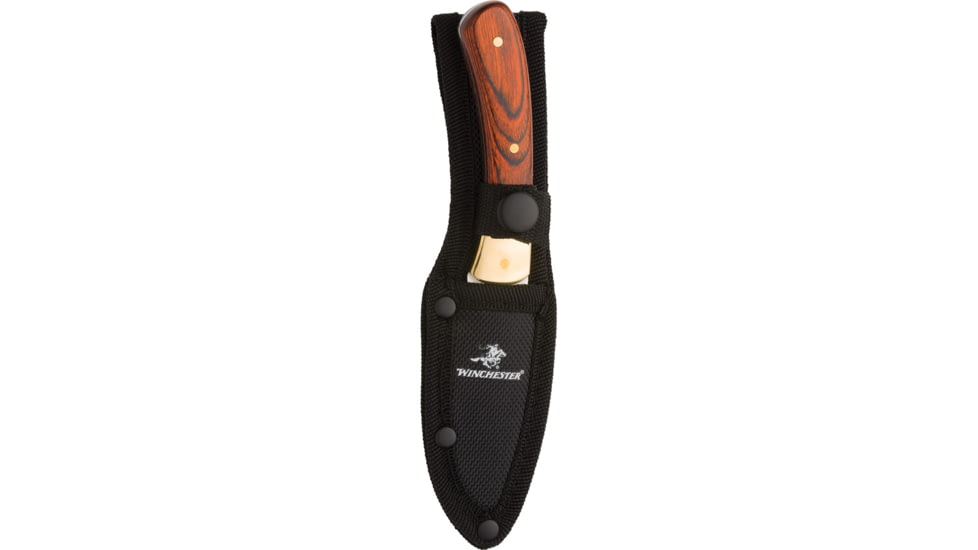 Winchester Knife 7'' Oal Fixed Ss/wood Handle W/sheath