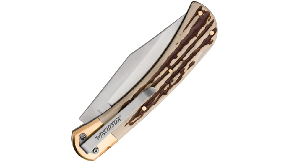 Winchester Large Lockback Imitation Stag