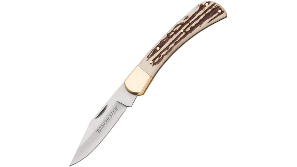 Winchester Large Lockback Imitation Stag