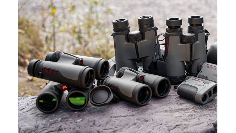 Winchester Supreme Optics 10x42mm Roof Prism Binocular, Black/Gray, W12-1042