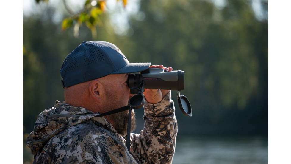 Winchester Supreme Optics 10x42mm Roof Prism Binocular, Black/Gray, W12-1042