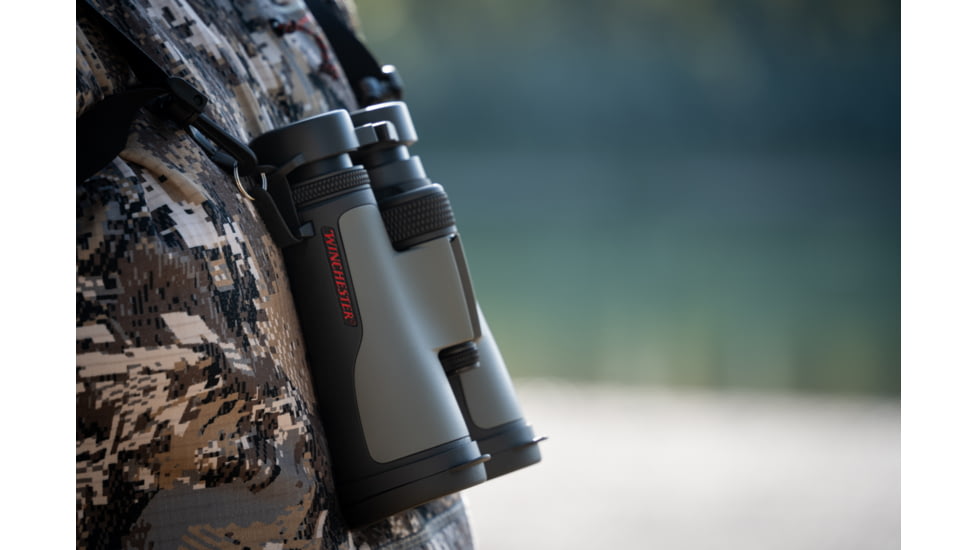 Winchester Supreme Optics 10x42mm Roof Prism Binocular, Black/Gray, W12-1042