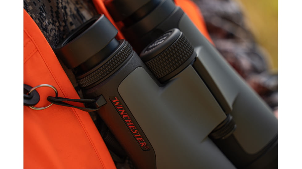 Winchester Supreme Optics 10x42mm Roof Prism Binocular, Black/Gray, W12-1042