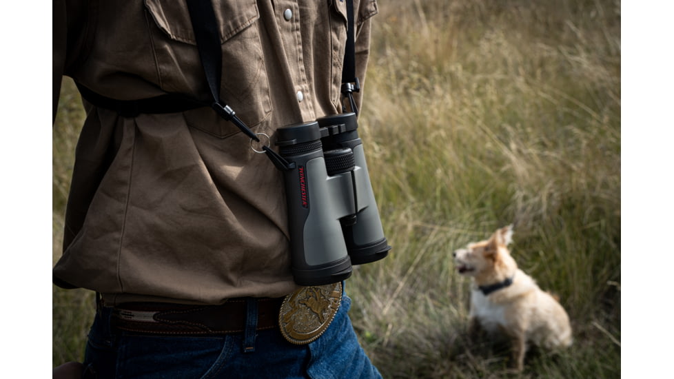 Winchester Supreme Optics 10x42mm Roof Prism Binocular, Black/Gray, W12-1042