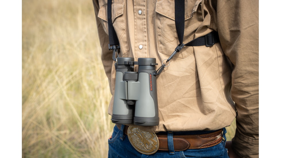 Winchester Supreme Optics 10x42mm Roof Prism Binocular, Black/Gray, W12-1042