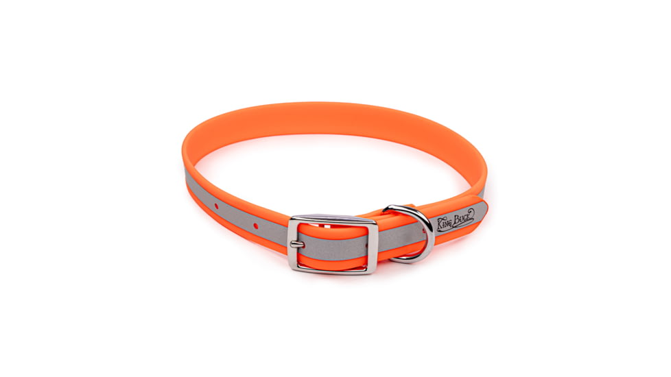 Winchester Pet King Buck Core D Ring High Visibility Reflective Collar, Orange, M/L, KB-DRC-ORNG-M/L-1