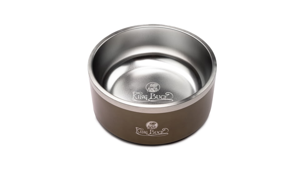 Winchester Pet King Buck Dog Bowl, Antique Bronze, 8 cup, KB-DB-AB-8C-1