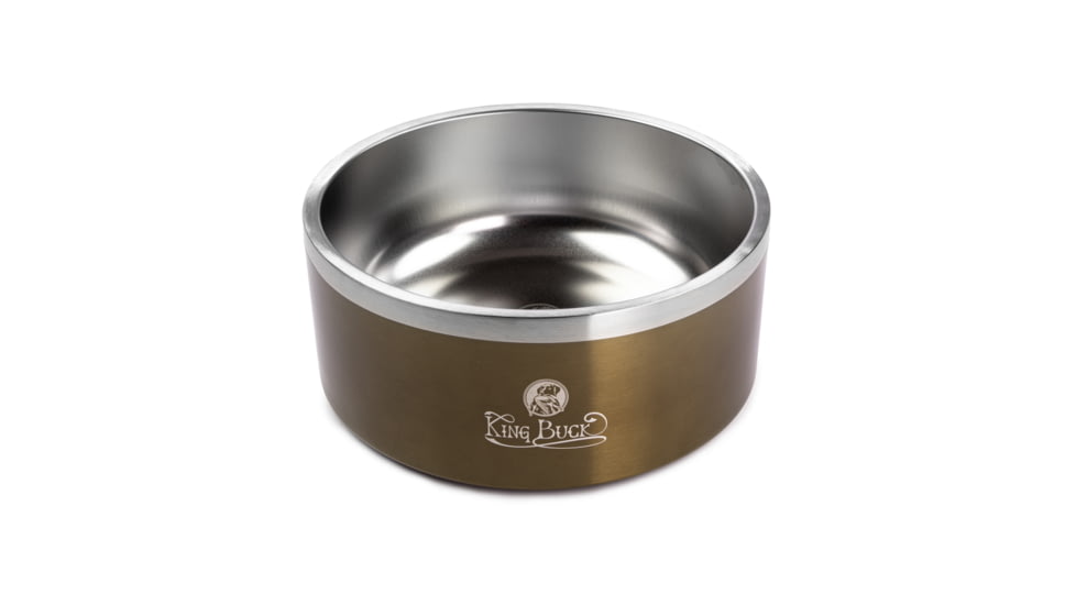 Winchester Pet King Buck Dog Bowl, Antique Bronze, 8 cup, KB-DB-AB-8C-1