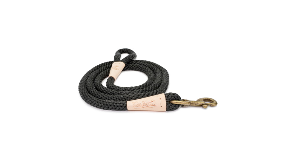Winchester Pet King Buck Premium Rope Leash, Black, 6 foot, KB-RL-BLK-6-1
