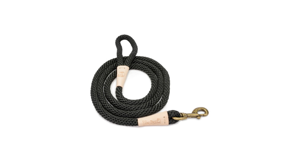 Winchester Pet King Buck Premium Rope Leash, Black, 6 foot, KB-RL-BLK-6-1
