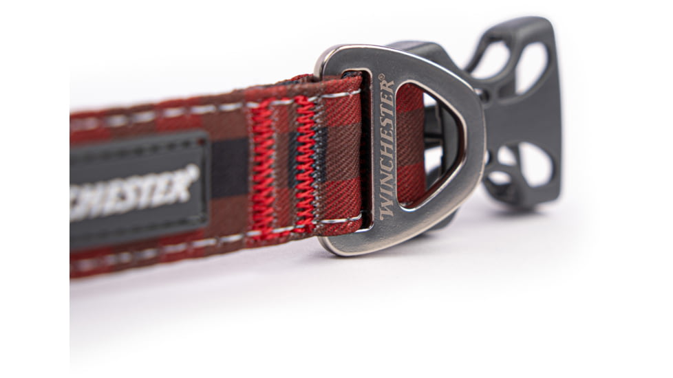 Winchester Pet Printed Collar, Buffalo Red, M, WP-PC-BFLRD-M-1