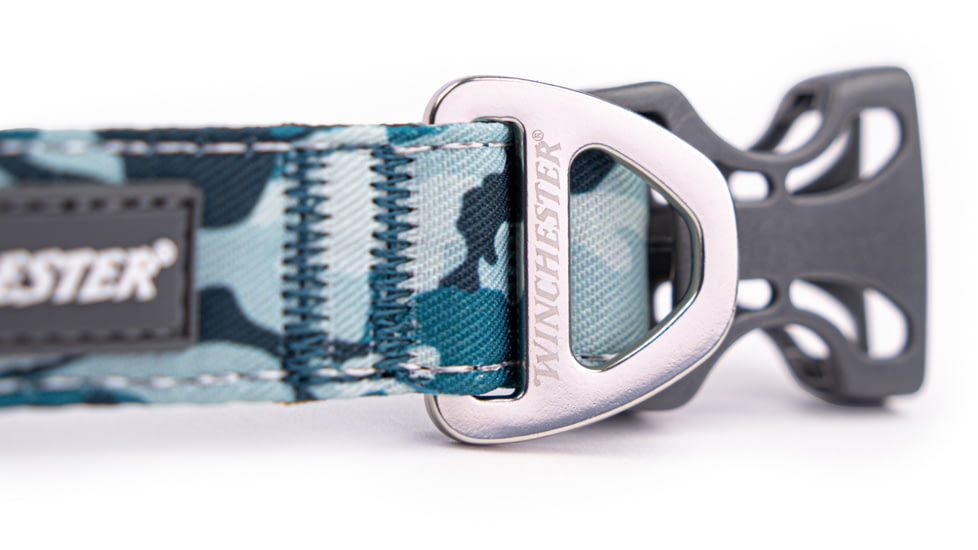 Winchester Pet Printed Collar, Camo Aqua, M, WP-PC-CMOAQ-M-1