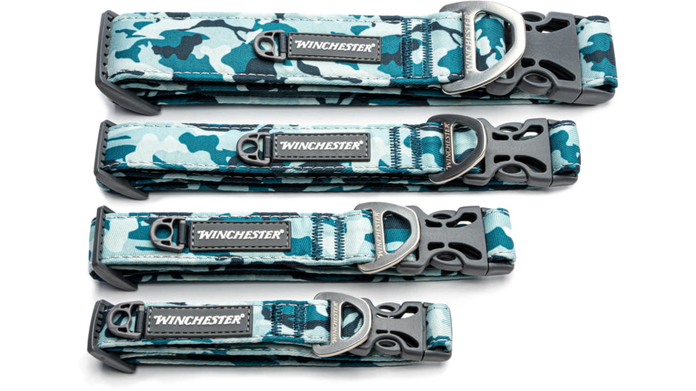 Winchester Pet Printed Collar, Camo Aqua, M, WP-PC-CMOAQ-M-1