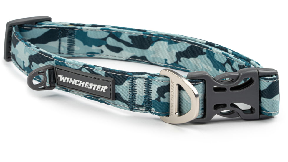Winchester Pet Printed Collar, Camo Aqua, M, WP-PC-CMOAQ-M-1