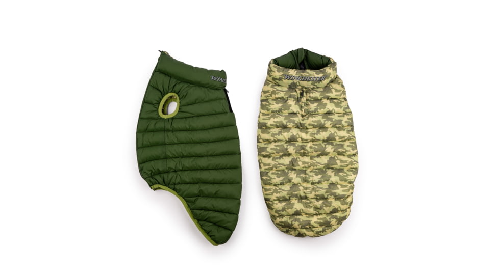 Winchester Pet Puffer Jacket, Camo Green, L, WP-PJ-CMOGRN-L-1