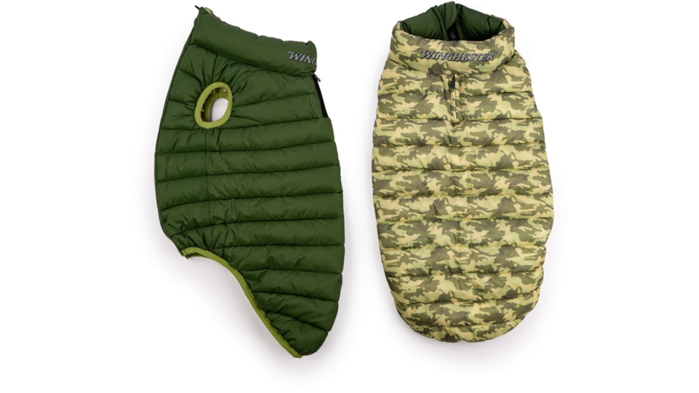 Winchester Pet Puffer Jacket, Camo Green, XL, WP-PJ-CMOGRN-XL-1
