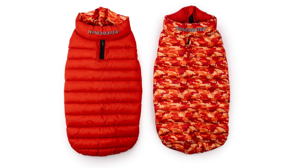 Winchester Pet Puffer Jacket, Camo Red, XXL, WP-PJ-CMORD-XXL-1