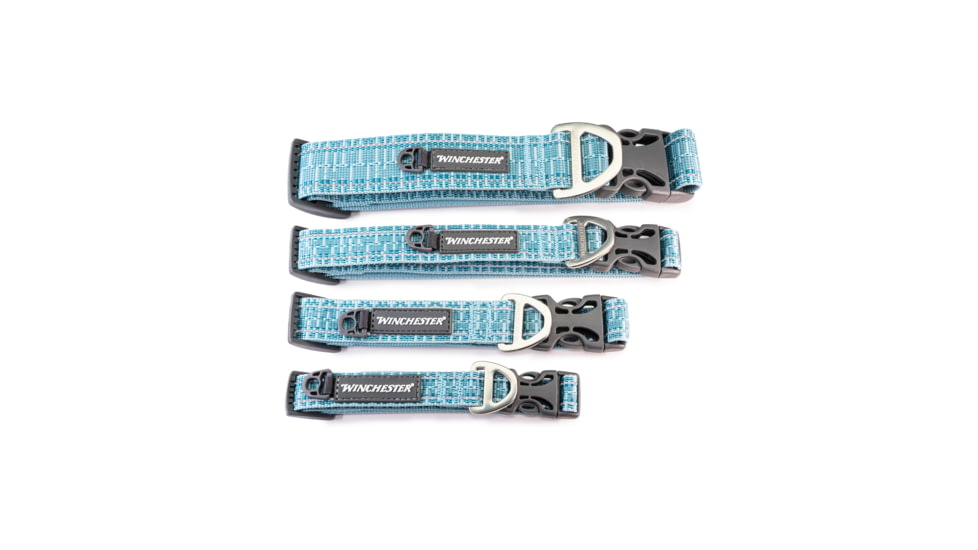 Winchester Pet Webbed Collar, Aqua Haze, L, WP-WC-AH-L-1