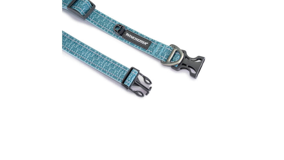 Winchester Pet Webbed Collar, Aqua Haze, L, WP-WC-AH-L-1