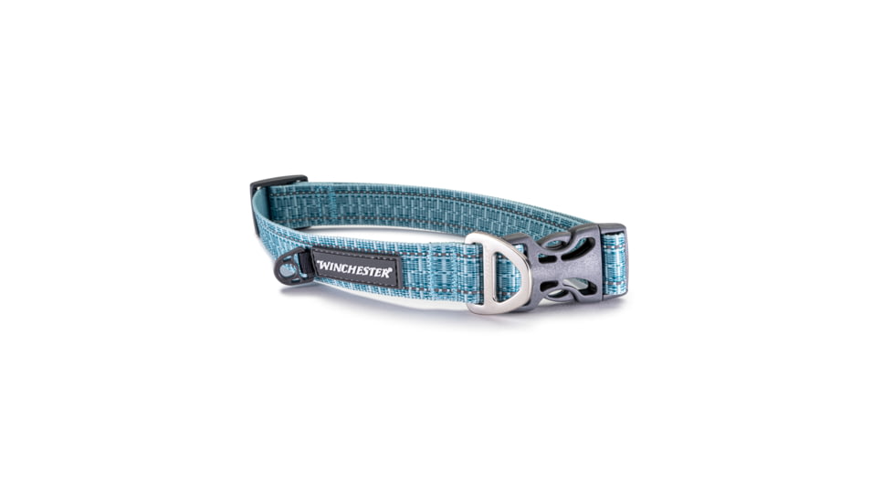 Winchester Pet Webbed Collar, Aqua Haze, L, WP-WC-AH-L-1